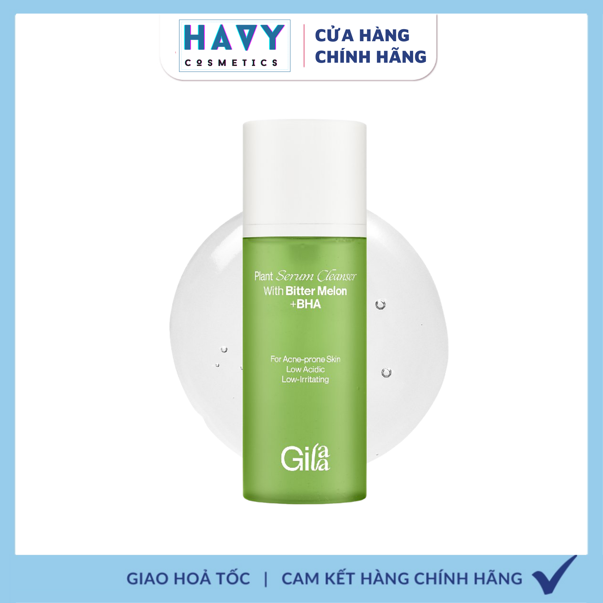 Sữa Rửa Mặt khổ qua và saffron Gilaa Plant Serum Cleanser 160g