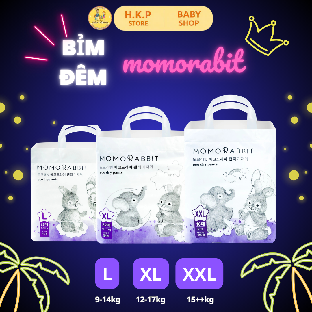 TÃ/BỈM MOMORABBIT HÀN QUỐC CHÍNH HÃNG – PHIÊN BẢN BAN ĐÊM
