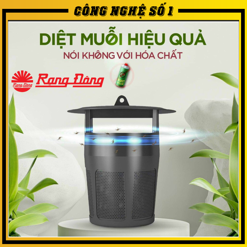 Đèn bắt muỗi Rạng Đông DBM01 5W bắt muỗi thông minh diệt muỗi, diệt côn trùng hiệu quả, không mùi, an toàn, không ồn, tiết kiệm điện, hiệu quả sau 1 ngày sử dụng - Hàng Chính Hãng