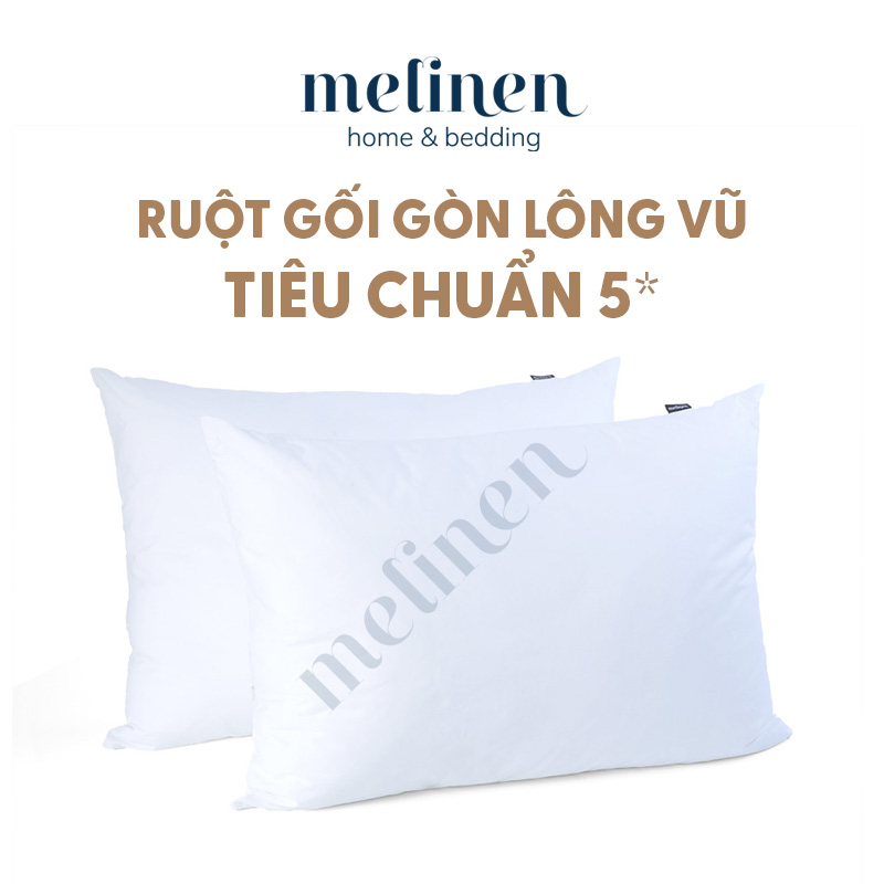 Ruột gối nằm 50x70cm gòn lông vũ microfiber nâng đỡ cổ