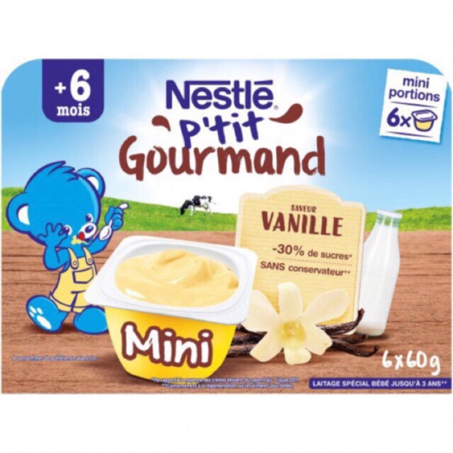 Váng sữa Nestle (vỉ 6 hộp x 60g) cho bé từ 6 tháng