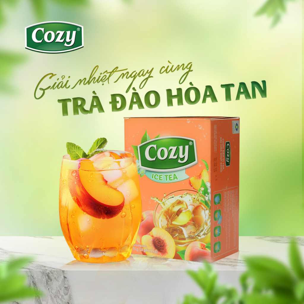 Trà Đào hòa tan Cozy Ice Tea