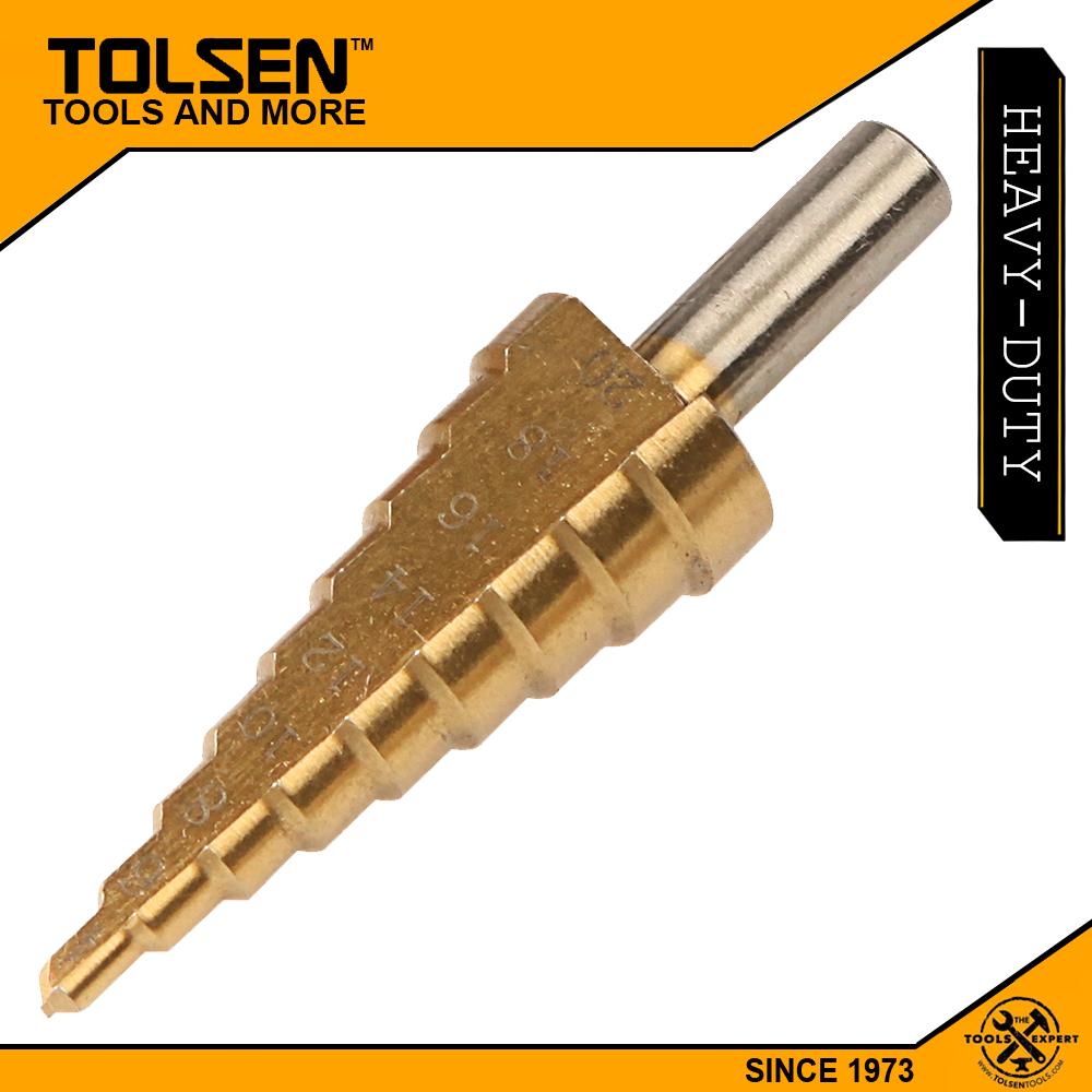 Mũi khoan tháp 4-20mm phủ titan tolsen 75872