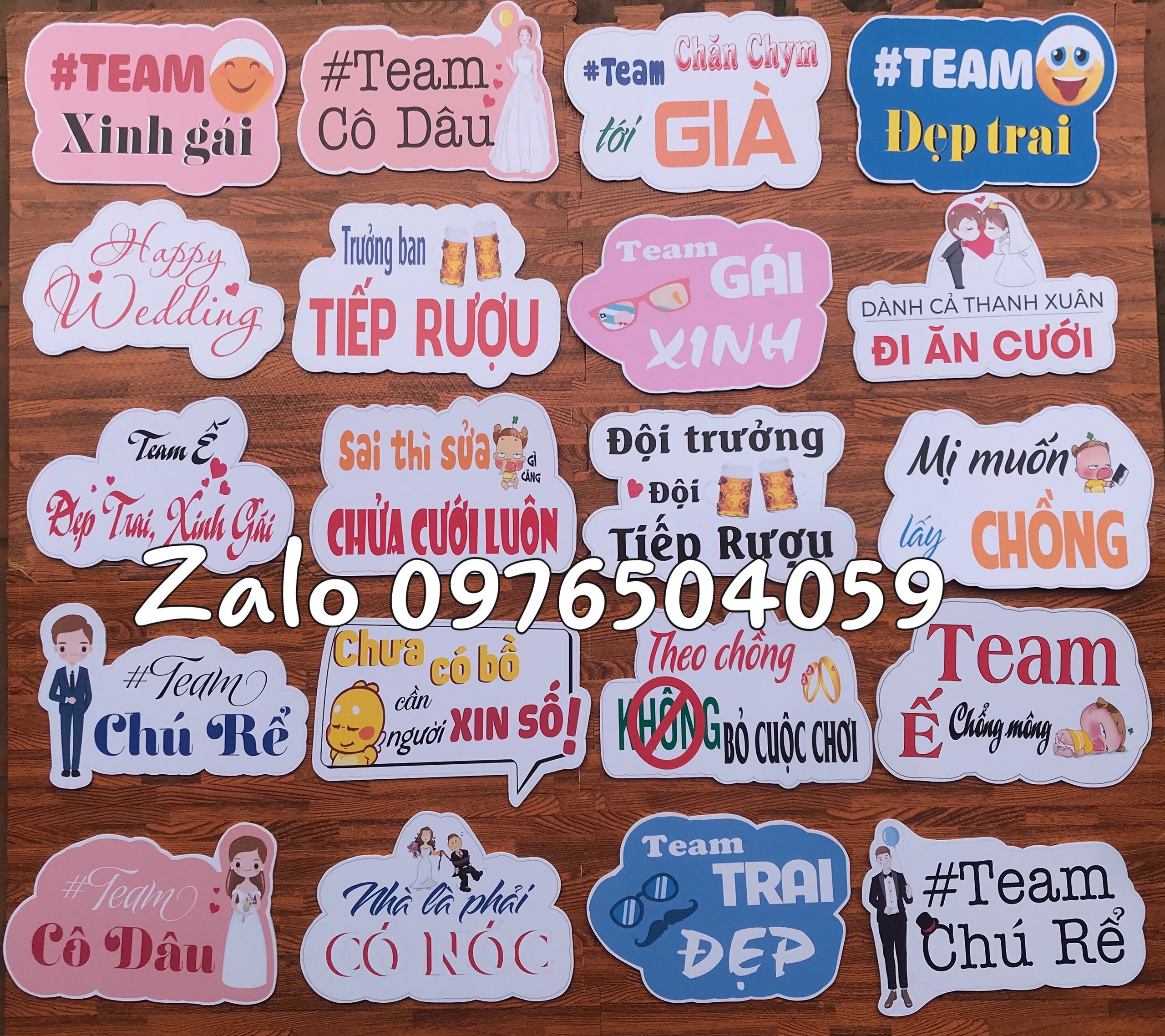 Hashtag Đám Cưới, Hashtag Sinh Nhật, Hashtag Cầm Tay Chụp Ảnh [ Giá 1 mẫu đã kèm tay cầm ]