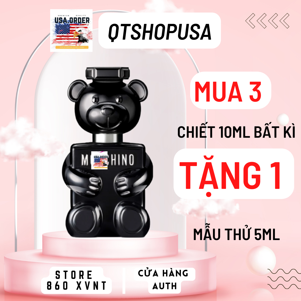 Nước hoa nam Moschino Toy Boy edp chính hãng tươi mới quyến rũ hiện đại tự tin