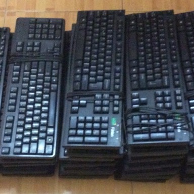 Bàn phím máy case cổng tròn, cổng usb cũ thanh lý văn phòng dùng tốt, có bảo hành
