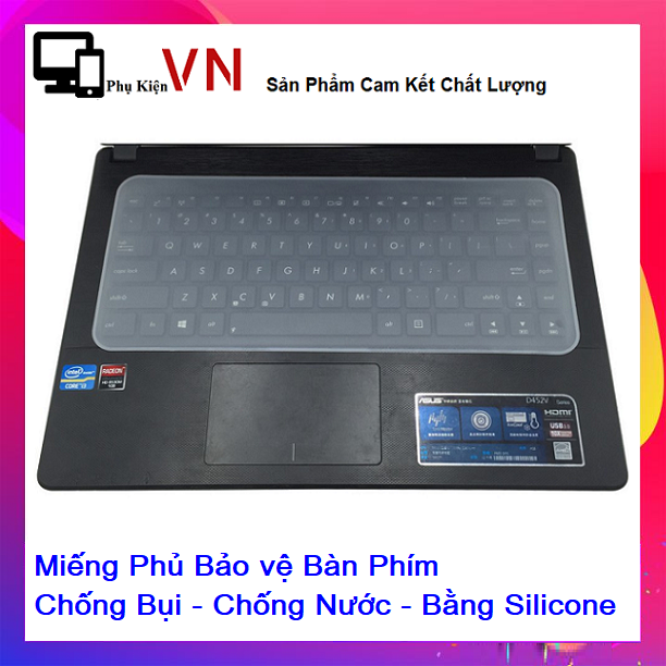 Miếng Dán Bảo Vệ Bàn Phím Trong Suốt Bằng Silicon, Tấm Phủ Chống Bụi - Chống Chất lỏng Cực Tốt Cho Laptop 15 - 17 inch ⚡