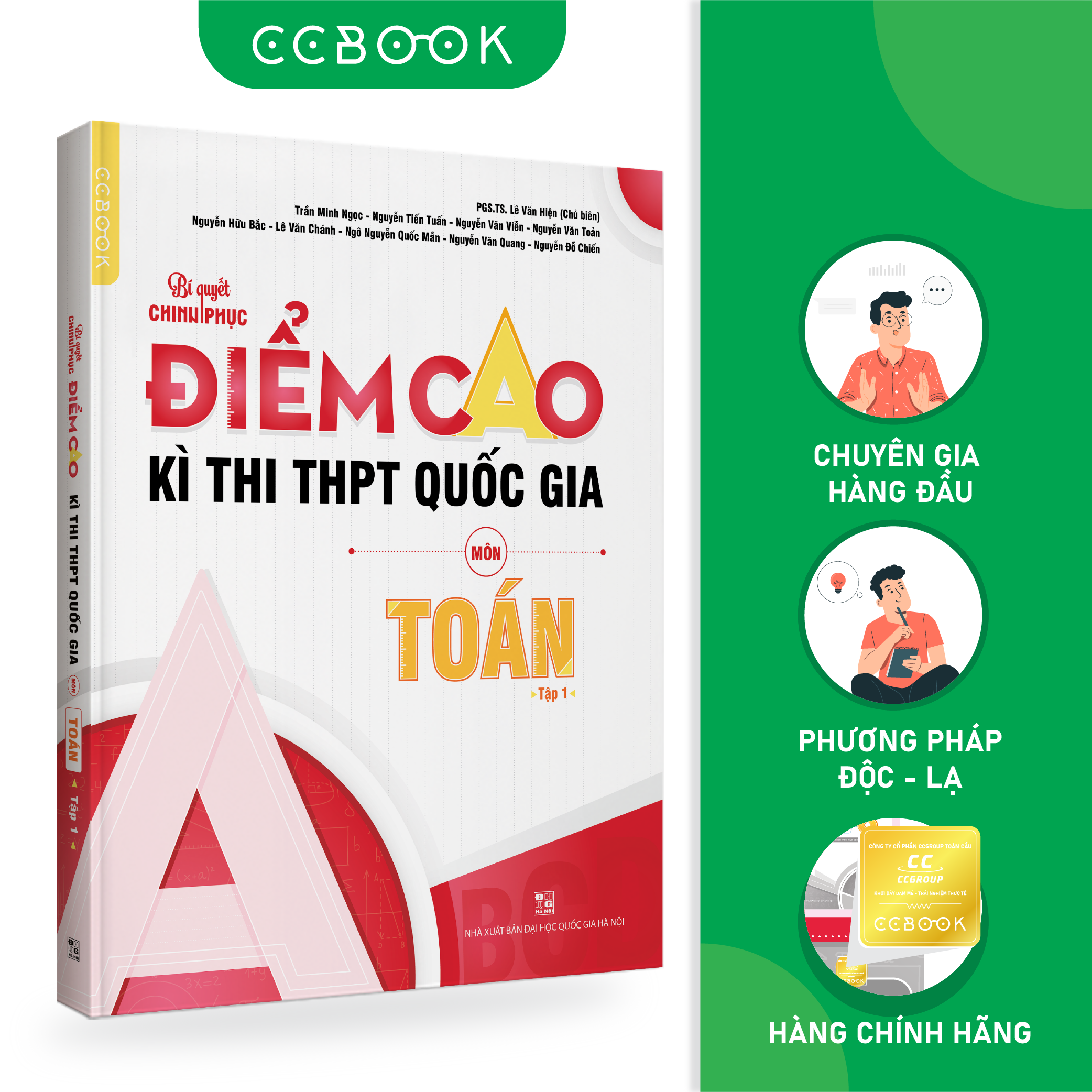 Sách - Bí quyết chinh phục điểm cao kì thi THPT quốc gia môn Toán Tập 1 - Ôn luyện thi đại học - Chính hãng Ccbook