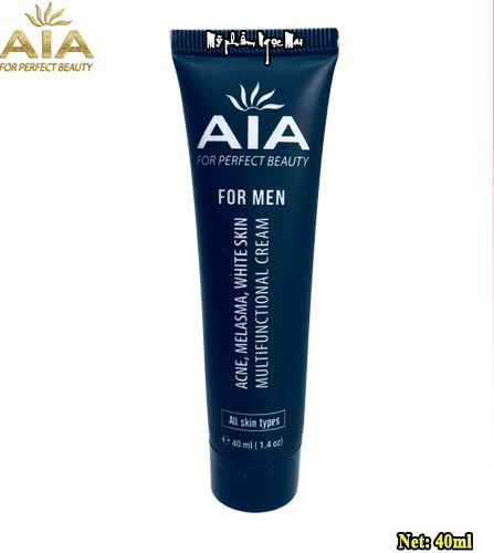 Kem mụn thâm dành cho nam AIA Cosmetics Mờ sẹo Ngăn nhờn Trắng da Se khít lỗ 40ml