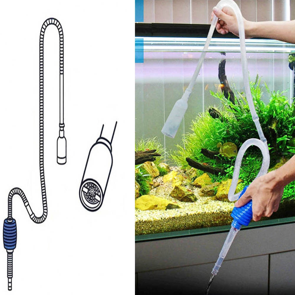 Bơm tay thay nước hồ cá - xài tay - xài pin