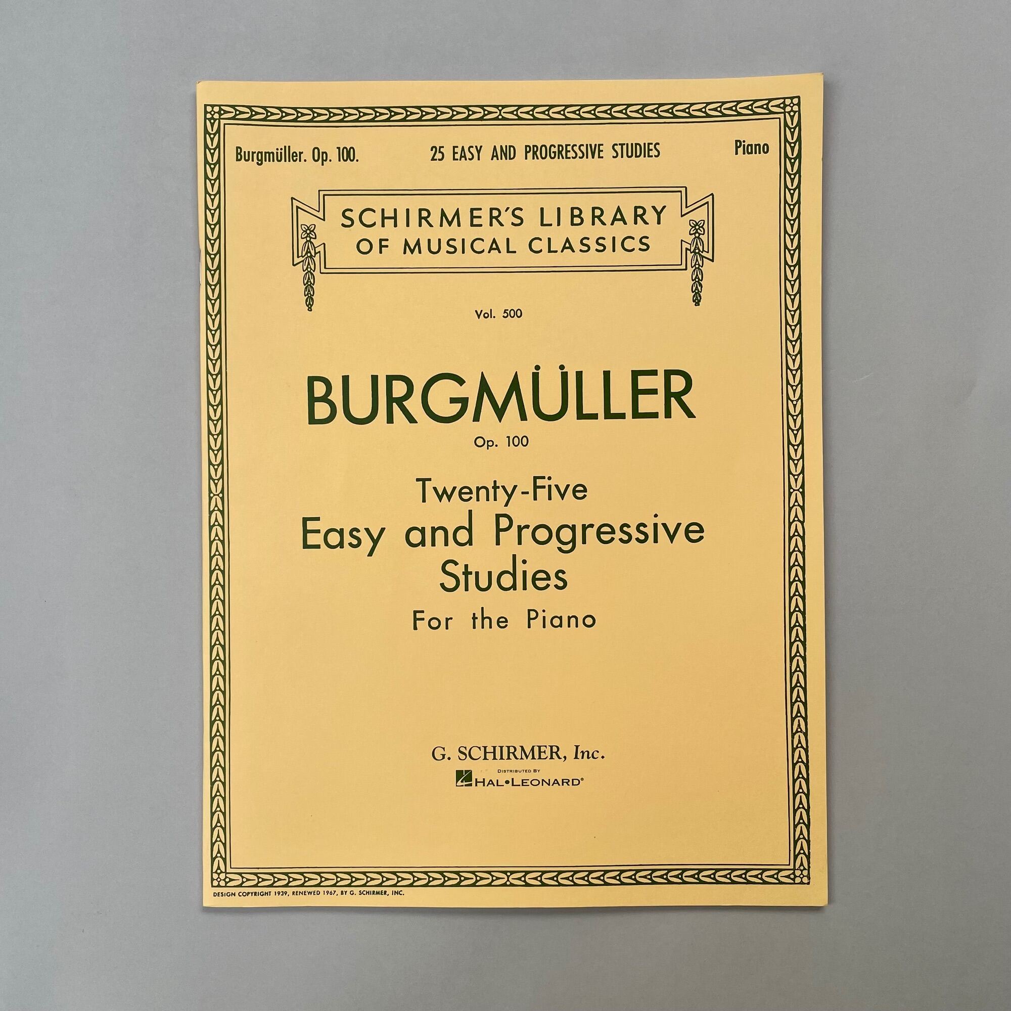 Burgmuller op.100 - schirmer