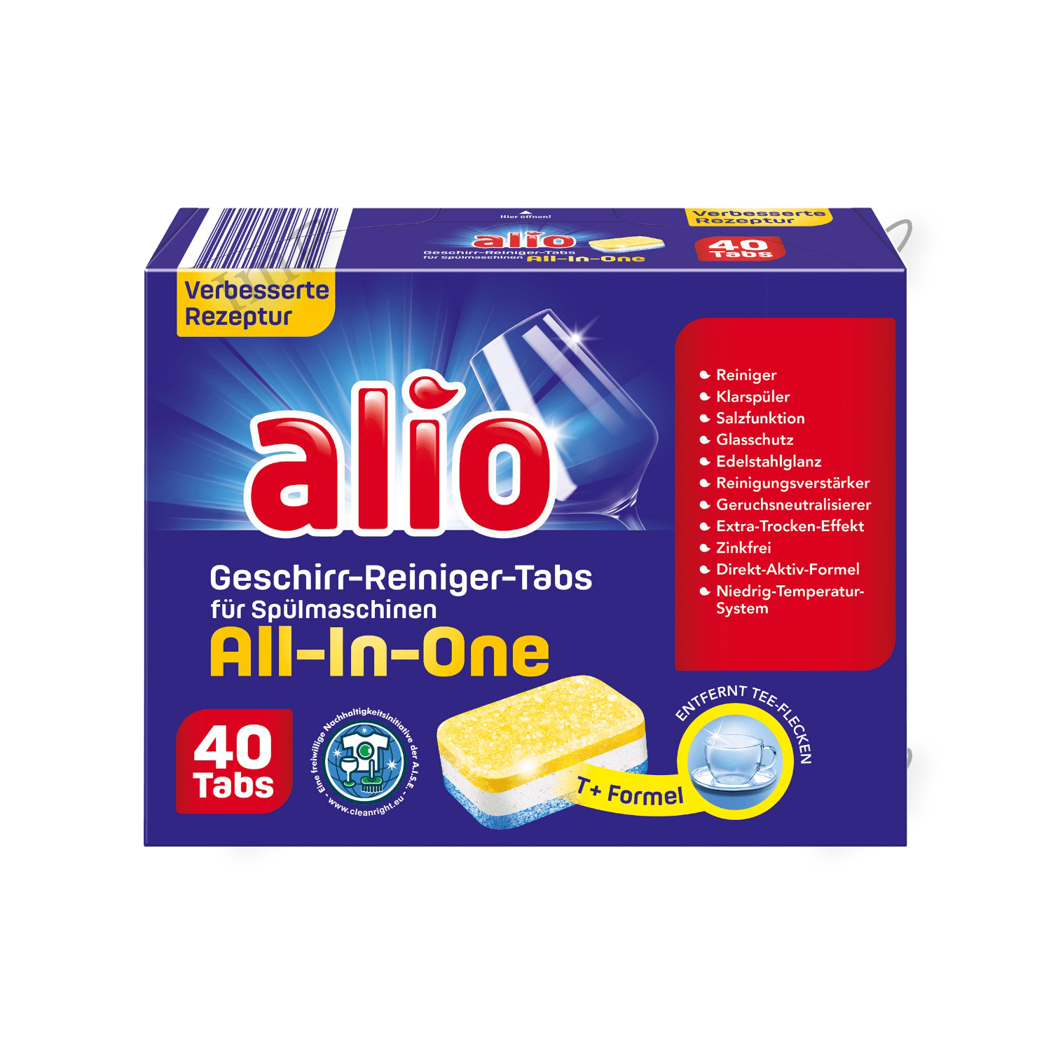 Viên rửa bát Alio All in one 40 Viên Phù hợp với các loại máy + KM Viên rửa bát Finish