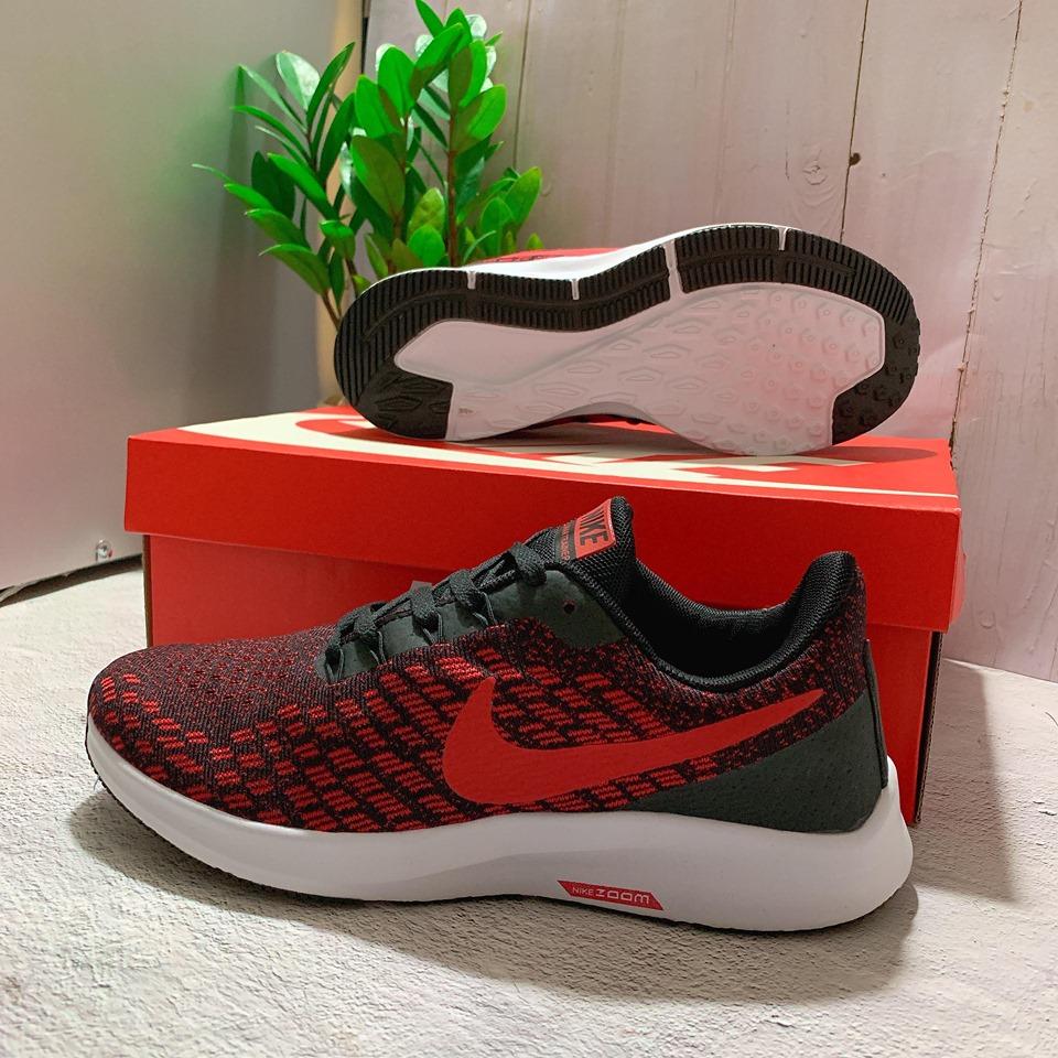 Giày thời trang nam mùa đỏ đen mẫu giày sneaker 2022