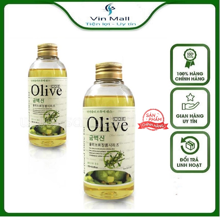 Bộ 2 chai tinh dầu massage olive nguyên chất 170ml - dưỡng da trắng hồng tại nhà