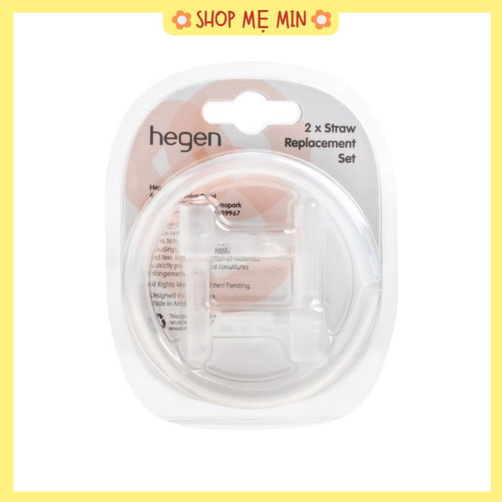 Bộ vòi và ống hút hegen- ống hút bình hegen 330ml/núm hút hegen/ống hút thay thế cho bình hút hegen 330ml- shop mẹ min