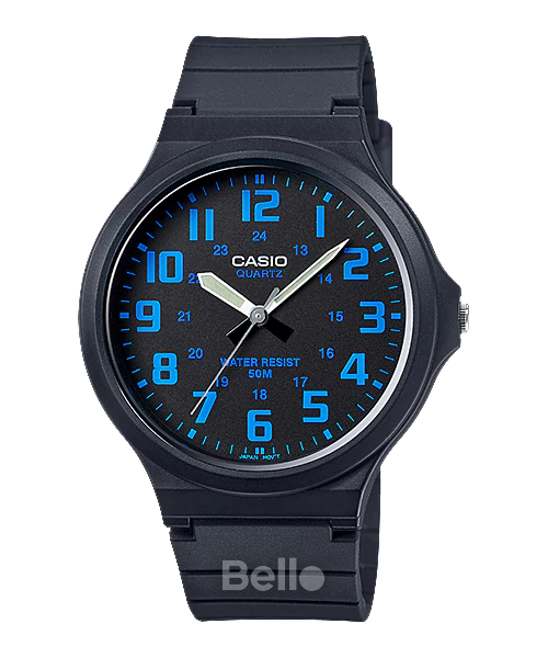 Đồng hồ Casio Nam MW-240-2B bảo hành chính hãng 1 năm - Pin trọn đời
