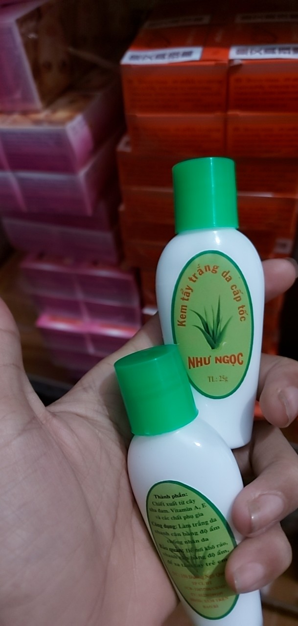 kem tẩy trắng cấp tốc như ngọc lố x12