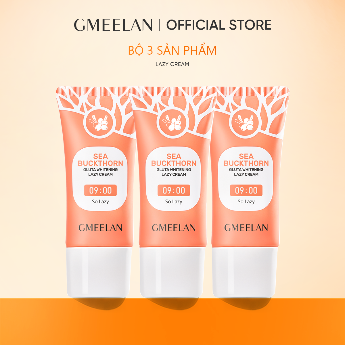 GMEELAN COMBO 3PCS KEM LƯỜI BIỂN GLUTA LAZY CREAM 30g*3 Skincare