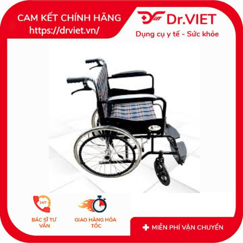 Lucass High-Quality Wheelchair X-39B Genuine - Powder-Coated Steel Frame Wheelchair for the Elderly and Disabled, Compact and Easy to Move - Plum Red