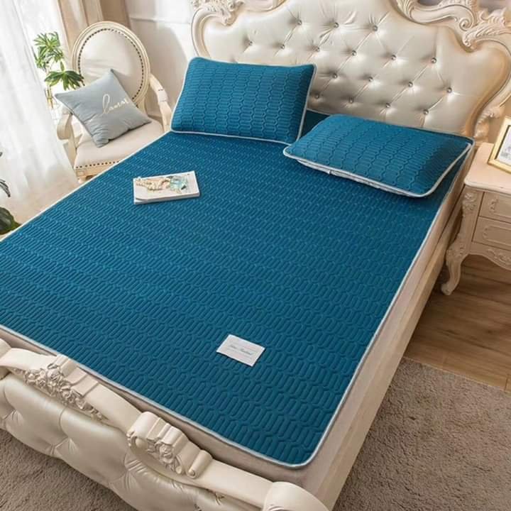 Chiếu điều hòa cao su non 1m8 xanh đậm