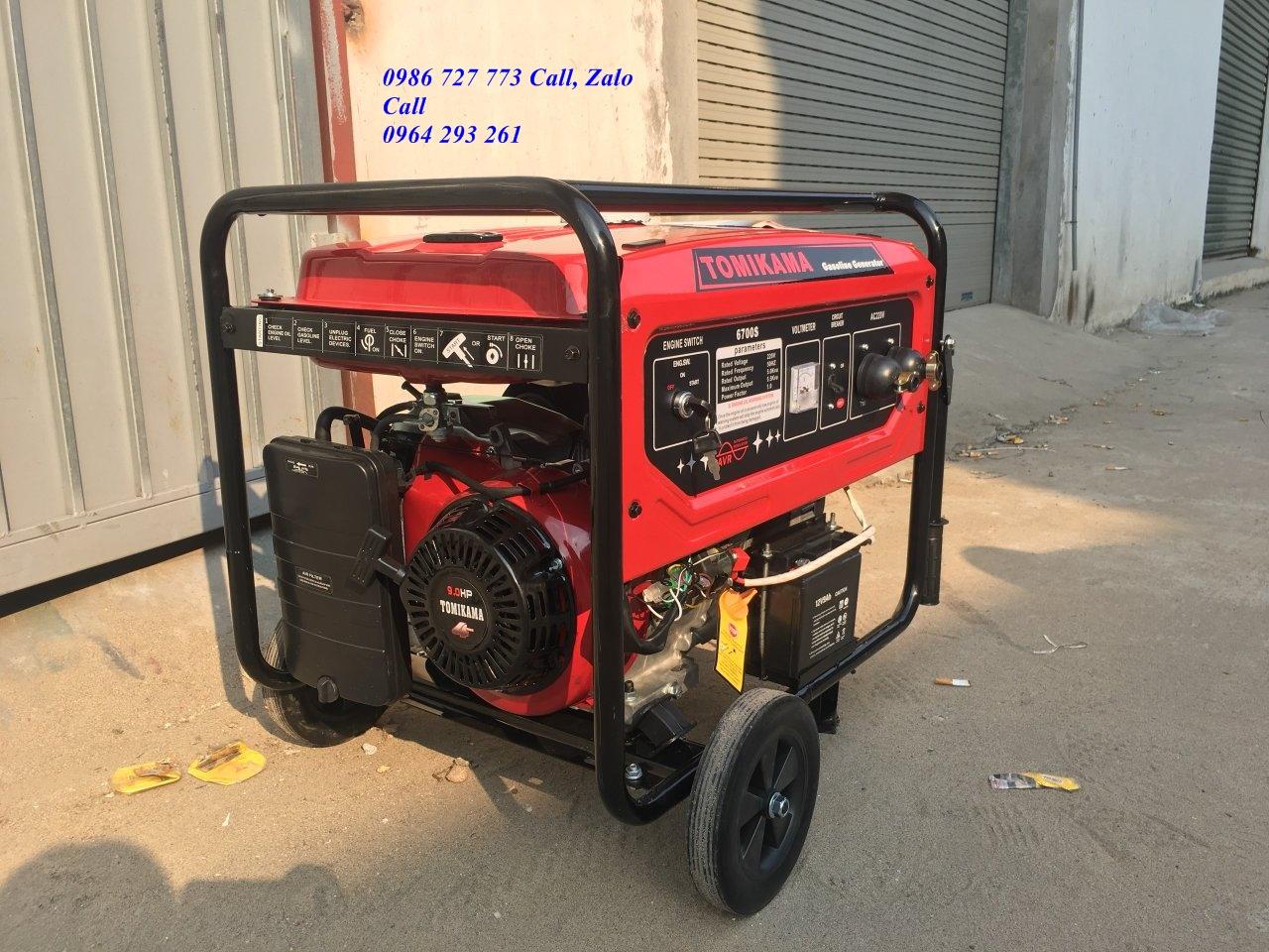 Máy phát điện Tomikama 6700S công suất 5kw chạy xăng