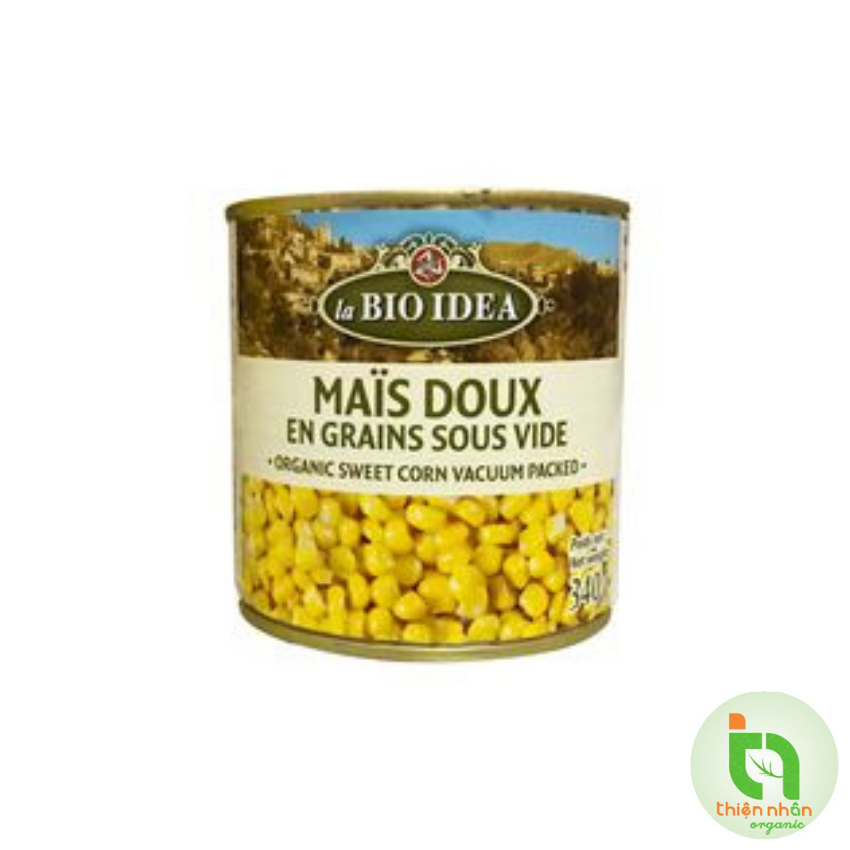 Bắp ngọt hữu cơ đóng hộp Bio Idea 340g