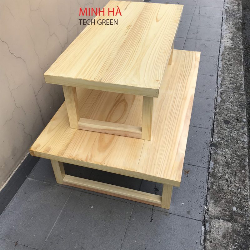 Bàn thấp ngồi bệt kiểu nhật, gôc thông tự nhiên 100%