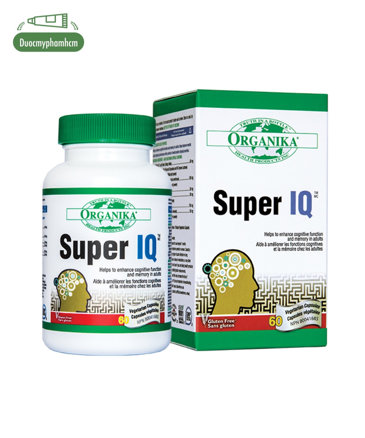 Hỗ trợ bổ não organika super iq 60v