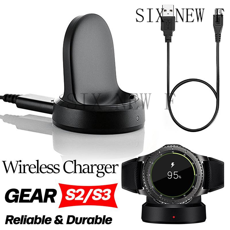 Bộ sạc không dây cho đồng hồ thông minh samsung galaxy đế sạc nhanh 4246 mm cho samsung gear s3 s2 phụ kiện đồng hồ