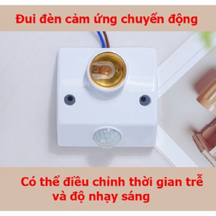Đui đèn cảm ứng hồng ngoại- đui đèn thông minh