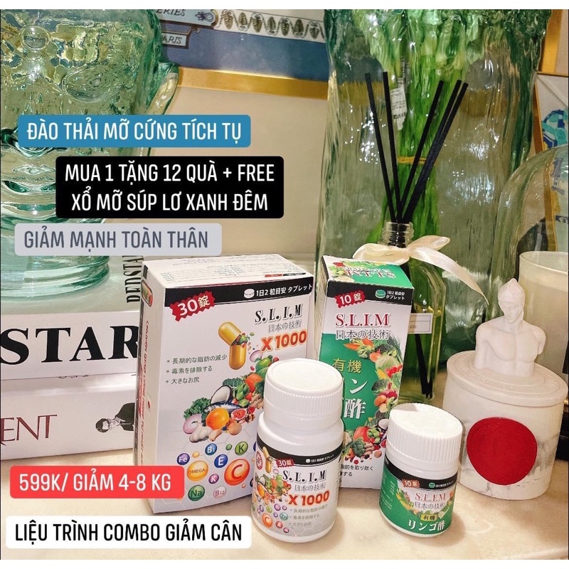 (TẶNG KÈM DETOX) Giảm Cân Slim Fit Giữ Dáng, Giảm Cân An Toàn MẪU MỚI
