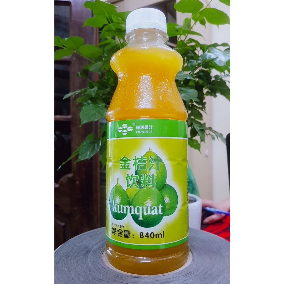 Siro kim quất/siro kumquat chai 840ml bao bì mới chất lượng giữ nguyên đỉnh chóp luôn