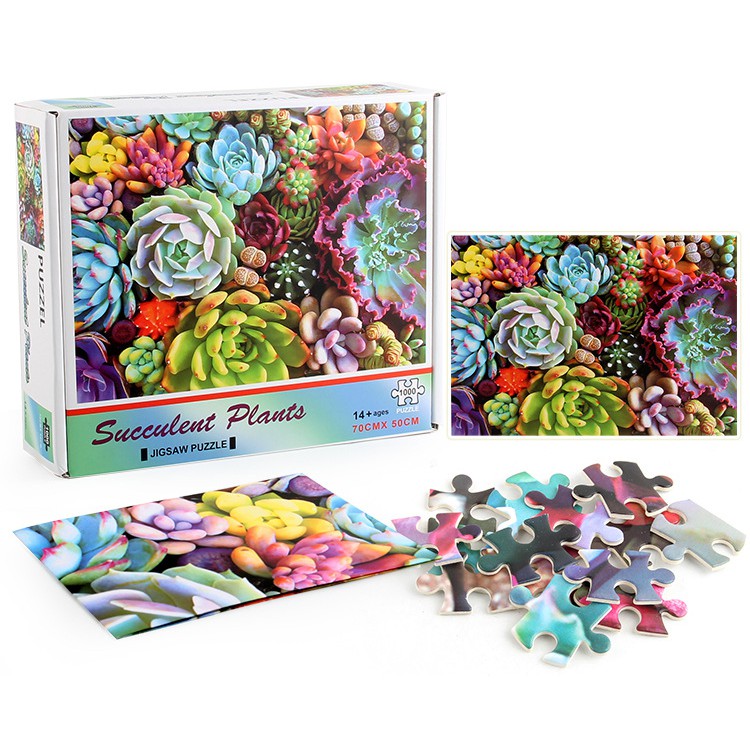 [Hoàn tiền 10%][Hoàn tiền 6%]Bộ Tranh Ghép Xếp Hình 1000 Pcs Jigsaw Puzzle (Tranh ghép 70*50cm) Sắc Màu Bản Thú Vị Cao Cấp-H34