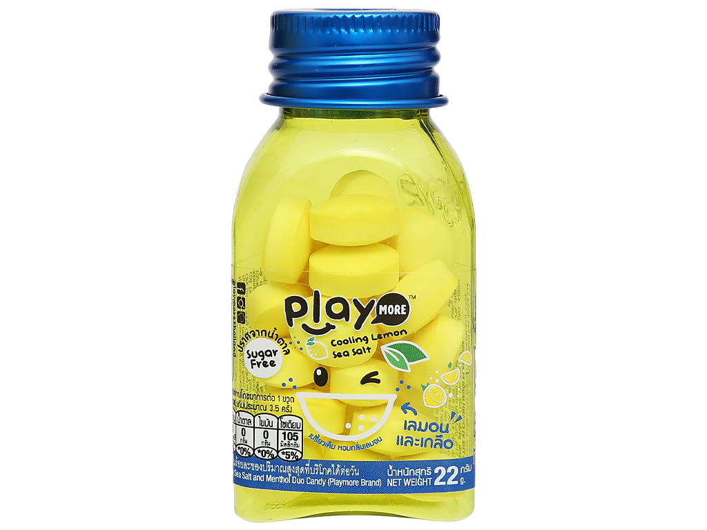 [HCM]2 Kẹo the chanh muối Play More hũ 22g - kenno shop