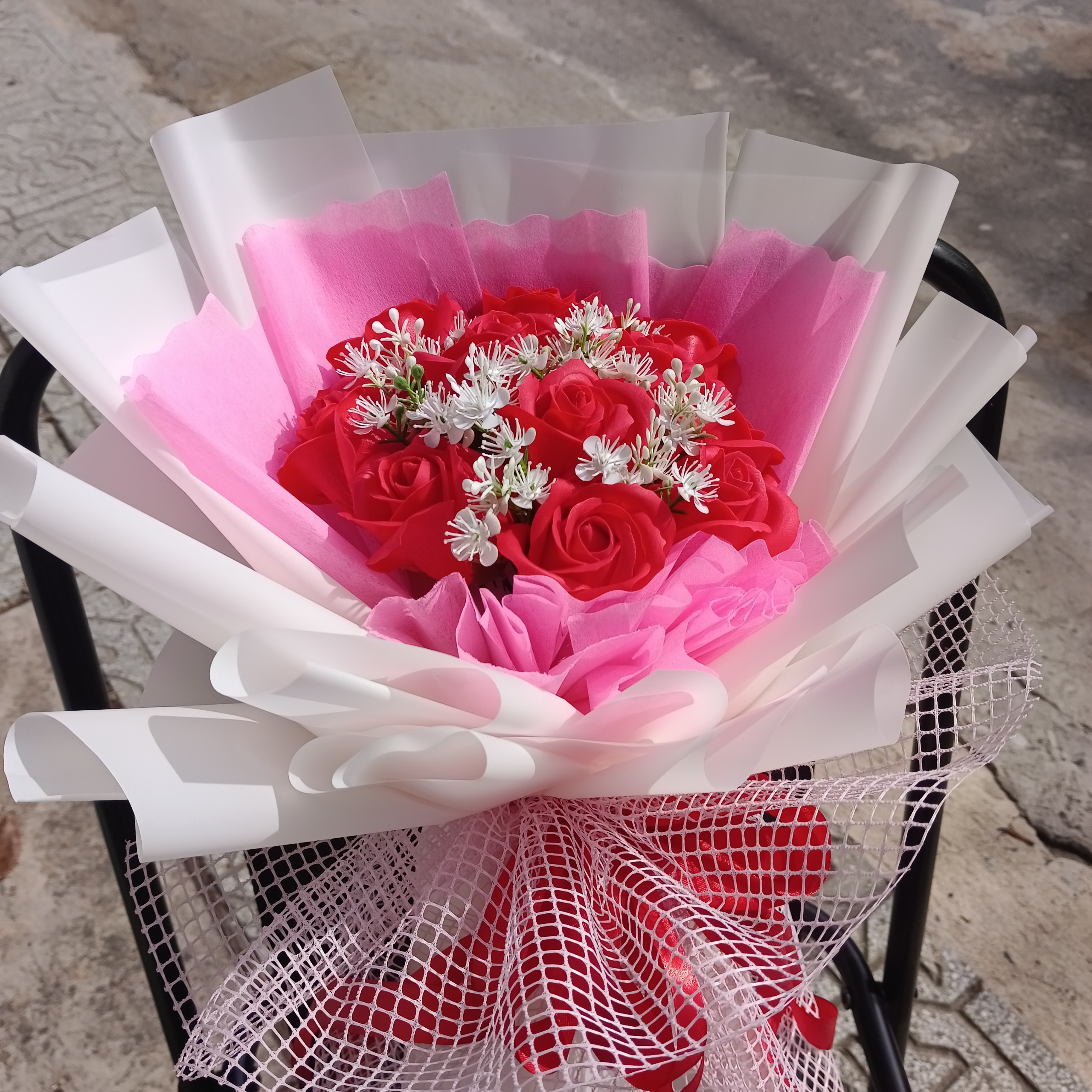 Bó hoa hồng sáp 11 bông - quà tặng ngày lễ, kỷ niệm