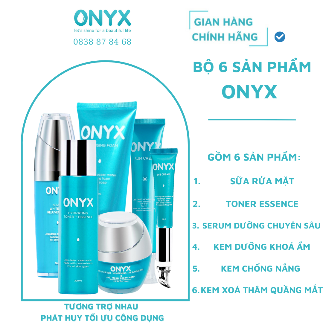 [HCM]BỘ DƯỠNG DA  6 SẢN PHẨM LỚN | ONYX COSMETICS BẢO THY