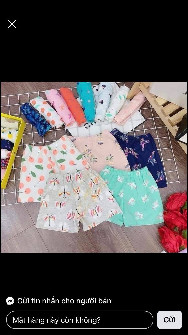 Quần Chục Cho Bé Trai/Gái Từ 3kg Đến 25kg - Quần Đùi Chất Liệu Cotton Thấm Hút Mồ Hôi Siêu Tốt - giao hình ngẫu nhiên theo giới tính