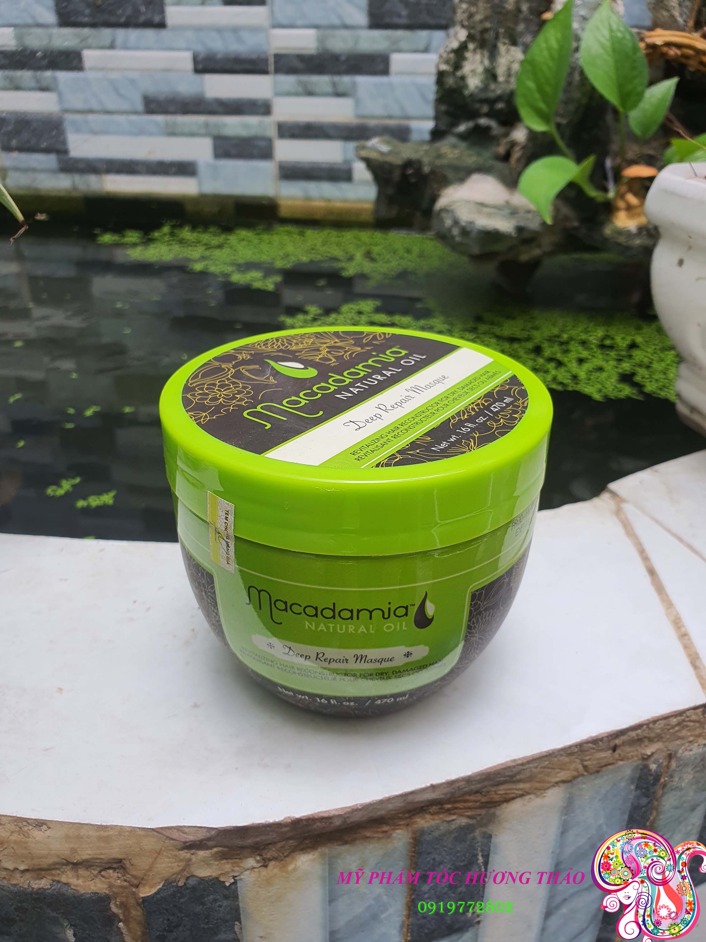 Kem hấp tái tạo tóc Macadamia Deep Repair Masque USA 470ml