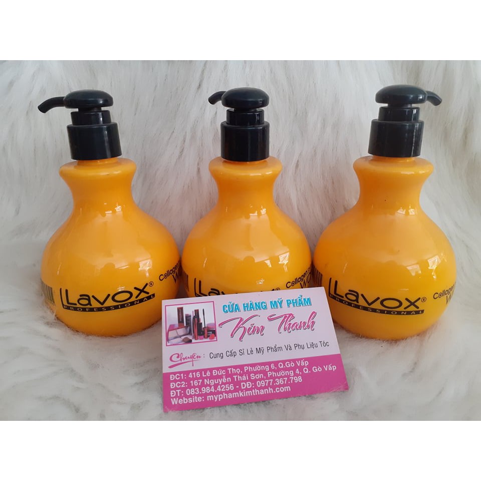 Wax tạo nếp tóc lavox vàng 300ml