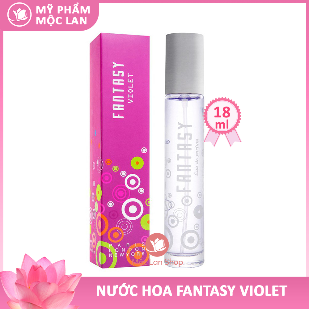 Nước hoa nữ thơm lâu quyến rũ, nước hoa Fantasy Violet 18ml - Mỹ phẩm Mộc Lan