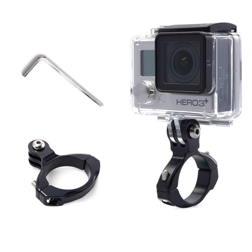 Khung gắn ghi đông xe bằng kim loại cho máy quay hành động GoPro, Sjcam, Yi Action, Osmo Action - Mẫu 2