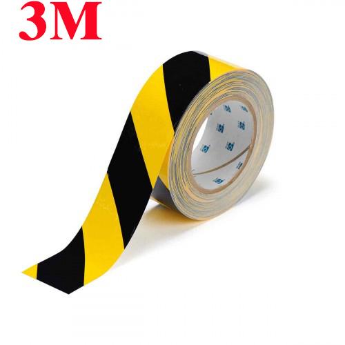 Băng keo dán nền sọc vàng đen 3m 766 50mm x 33m