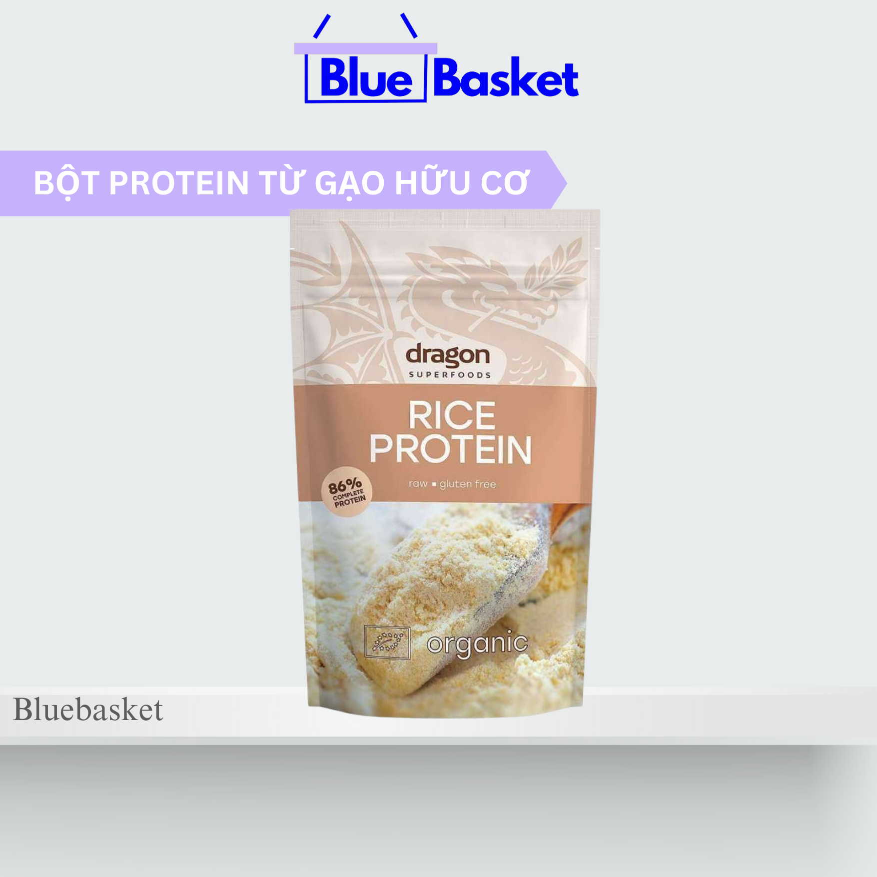Bột Protein Từ Gạo Hữu Cơ Dragon Superfoods 200G Hàm Lượng Protein 86% Thân Thiên Với Hệ Tiêu Hóa