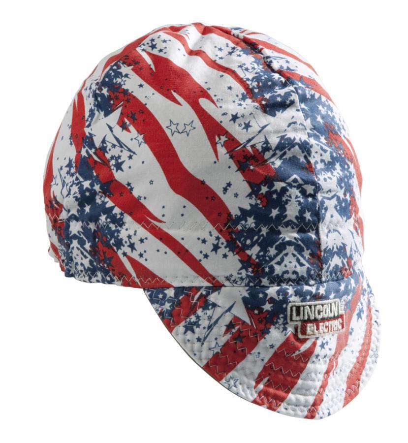 Nón hàn chịu nhiệt Lincoln K2995 Patriot 100% Cotton Welding Cap Universal FreeSize Họa tiết