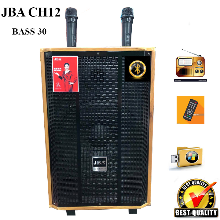 LOA KÉO JBA CH12 BASS 30 ÂM THANH CAO CẤP HIGH-END, KÈM MÍC HÁT XỊN