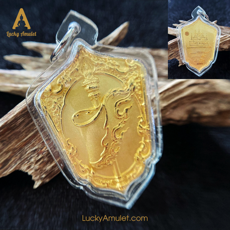Lucky Amulet - Phật hộ mệnh - Cờ chiến thắng - Cầu công danh sự nghiệp - Tặng kèm hộp gỗ
