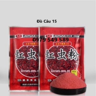 Gói bột trùn đỏ,bột trùn chỉ dùng để trộn mồi câu cá cực nhạy