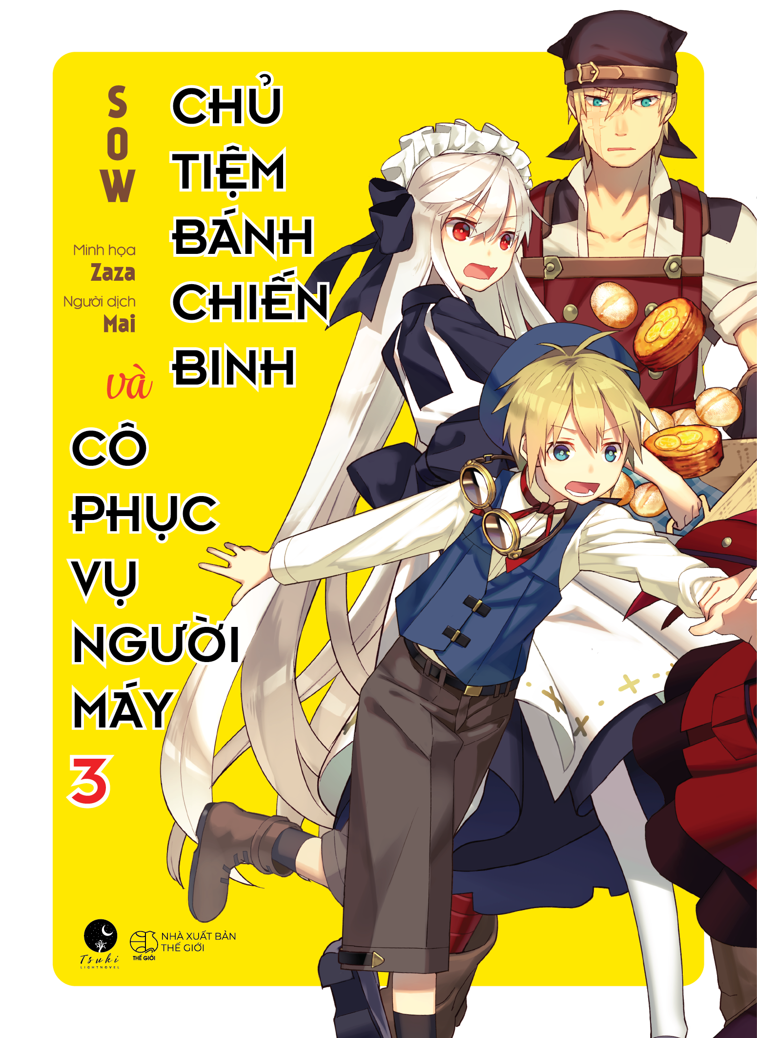 Fahasa - Chủ Tiệm Bánh Chiến Binh Và Cô Phục Vụ Người Máy - Tập 3