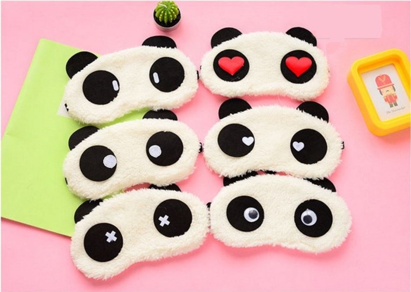 Bịt mắt ngủ gấu trúc vải bông - I043