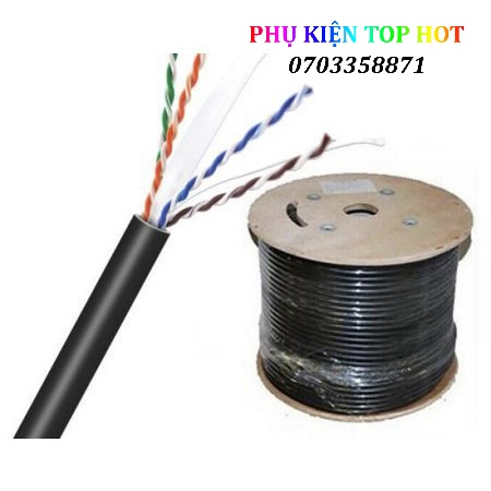 Cáp mạng ensoho utp 6e 305m đen ngoài trời
